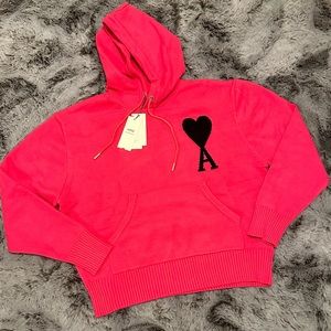 AMI Paris Pink Hoodie